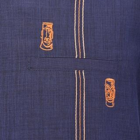 Steady Classic Tiki Man Retro Casual Shirt NWT - Picture 2 of 4